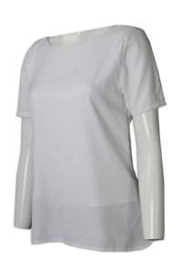 CL030 訂購白色短袖清潔服 大量訂購圓領清潔服 清潔服供應商